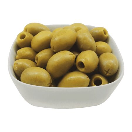 Olives Green Pitted in brine | Family Farms - 180g (pcs)