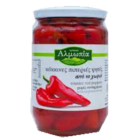 Preserved Red Baked Peppers | Almopia - 690g (pcs)