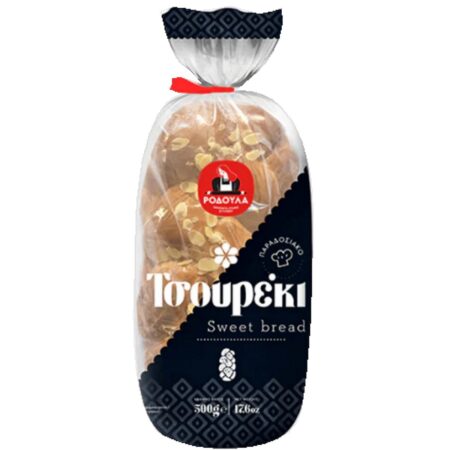 Frozen Bread Tsoureki plain | Rodoula - 500g (pcs)